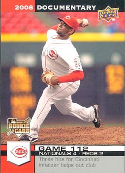 2008 Upper Deck Documentary #3294 Johnny Cueto Front