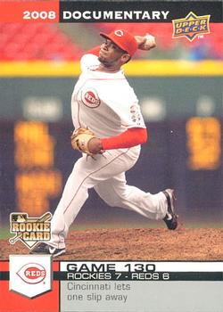 2008 Upper Deck Documentary #3834 Johnny Cueto Front