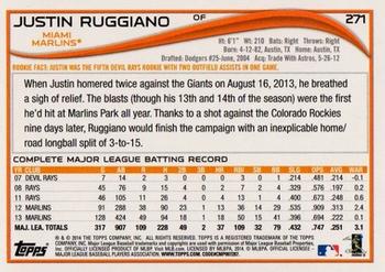 2014 Topps - Green #271 Justin Ruggiano Back