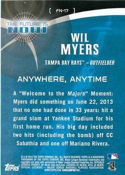 2014 Topps - The Future is Now #FN-17 Wil Myers Back