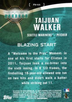 2014 Topps - The Future is Now #FN-44 Taijuan Walker Back