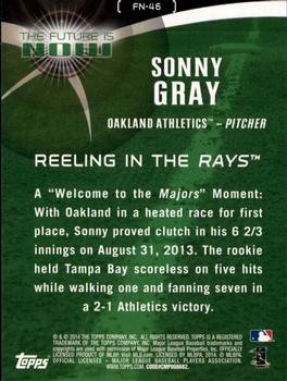 2014 Topps - The Future is Now #FN-46 Sonny Gray Back