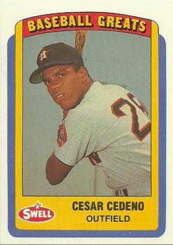 1990 Swell Baseball Greats #41 Cesar Cedeno Front