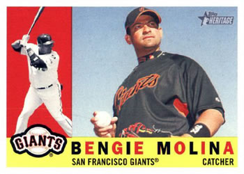 2009 Topps Heritage #421 Bengie Molina Front