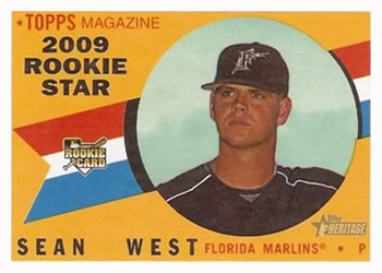 2009 Topps Heritage #685 Sean West Front