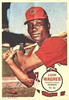1967 Topps - Posters #24 Leon Wagner Front