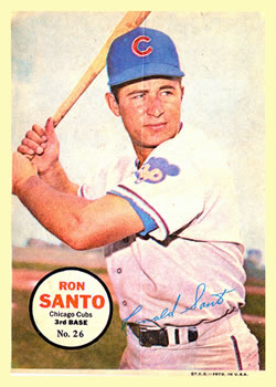 1967 Topps - Posters #26 Ron Santo Front
