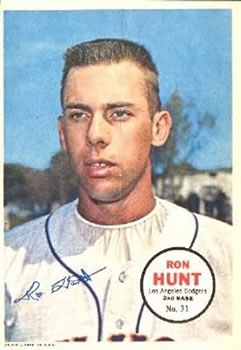 1967 Topps - Posters #31 Ron Hunt Front