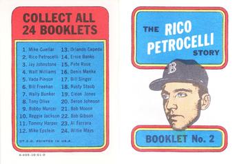 1970 Topps - Booklets #2 Rico Petrocelli Front
