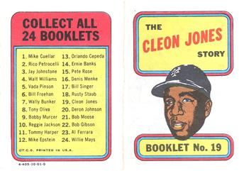 1970 Topps - Booklets #19 Cleon Jones Front
