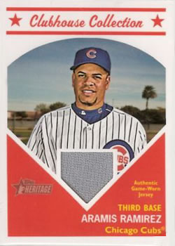 2008 Topps Heritage - Clubhouse Collection Relics #HCCAR Aramis Ramirez Front