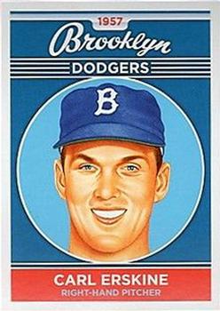2011 Ronnie Joyner Commemorative 1957 Brooklyn Dodgers #20 Carl Erskine Front