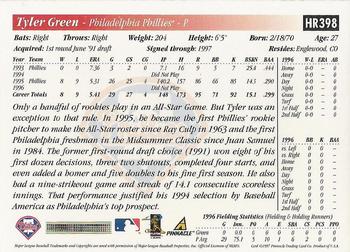 1997 Score Hobby Reserve #HR398 Tyler Green Back