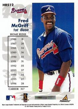 1997 Score Hobby Reserve #HR512 Fred McGriff Back