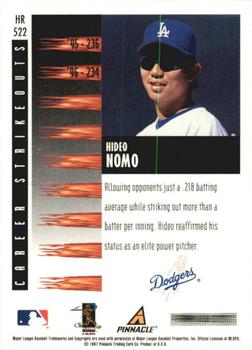 1997 Score Hobby Reserve #HR522 Hideo Nomo Back