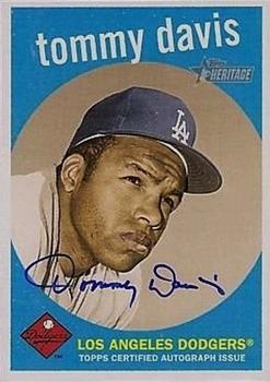 2008 Topps Heritage - Real One Autographs #ROA-TD Tommy Davis Front