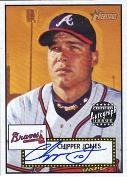 2001 Topps Heritage - Autographs #THA-CJ Chipper Jones Front
