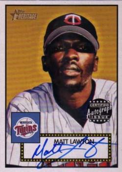 2001 Topps Heritage - Autographs #THA-ML Matt Lawton Front
