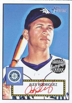 2001 Topps Heritage - Autographs Red Ink #THA-AR Alex Rodriguez Front