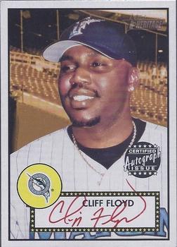 2001 Topps Heritage - Autographs Red Ink #THA-CF Cliff Floyd Front
