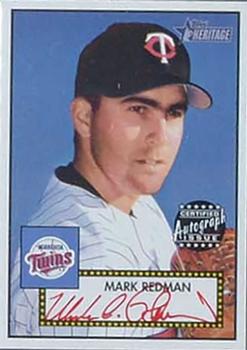 2001 Topps Heritage - Autographs Red Ink #THA-MR Mark Redman Front