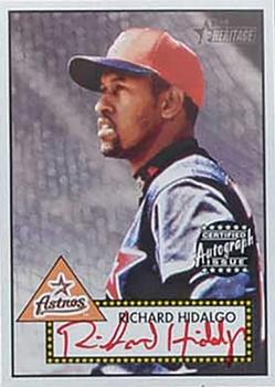 2001 Topps Heritage - Autographs Red Ink #THA-RH Richard Hidalgo Front