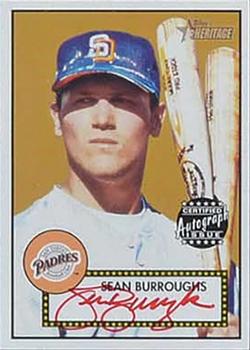 2001 Topps Heritage - Autographs Red Ink #THA-SPB Sean Burroughs Front