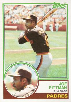 1983 Topps #346 Joe Pittman Front