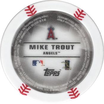 2014 Topps Chipz - Glow in the Dark #NNO Mike Trout Back