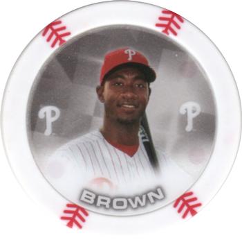 2014 Topps Chipz - Glow in the Dark Silver #NNO Domonic Brown Front
