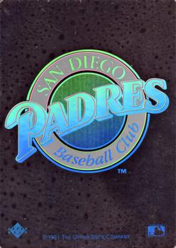 1991 Upper Deck - Team Logo Holograms #NNO San Diego Padres Front