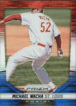 2014 Panini Prizm - Prizms Red White and Blue Pulsar #7 Michael Wacha Front