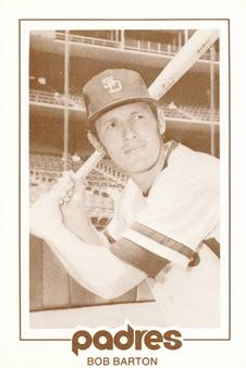 1977 San Diego Padres Schedules #NNO Bob Barton Front