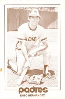 1977 San Diego Padres Schedules #NNO Enzo Hernandez Front