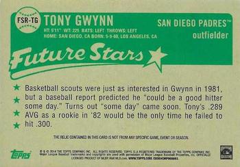 2014 Topps - Future Stars That Never Were Relics #FSR-TG Tony Gwynn Back