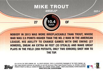 2014 Topps - Saber Stars #SST-1 Mike Trout Back