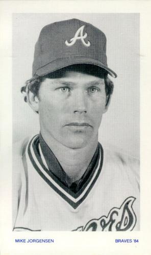 1984 Atlanta Braves Photocards #NNO Mike Jorgensen Front