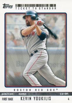 2009 Topps Ticket to Stardom #4 Kevin Youkilis Front
