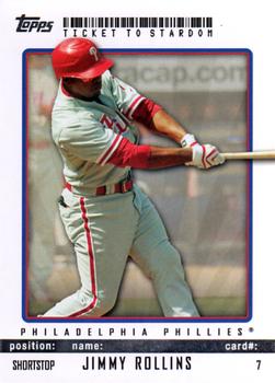 2009 Topps Ticket to Stardom #7 Jimmy Rollins Front