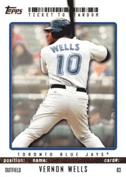 2009 Topps Ticket to Stardom #83 Vernon Wells Front