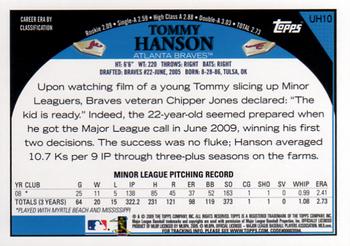 2009 Topps Updates & Highlights #UH10 Tommy Hanson Back