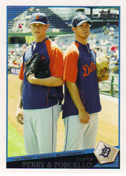 2009 Topps Updates & Highlights #UH135 Detroit Youth Movement (Ryan Perry / Rick Porcello) Front