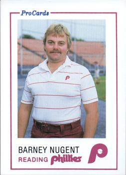 1985 ProCards Reading Phillies #25 Barney Nugent Front