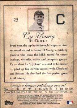 2009 Topps Tribute #25 Cy Young Back