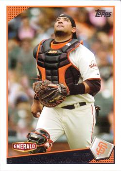 2009 Topps Emerald Nuts San Francisco Giants #3 Bengie Molina Front