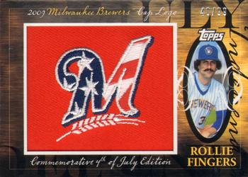 2010 Topps - Manufactured Hat Logo Patch #MHR-363 Rollie Fingers Front