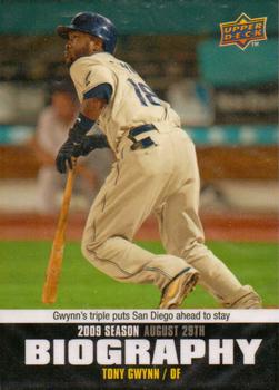 2010 Upper Deck - Season Biography #SB-164 Tony Gwynn Front