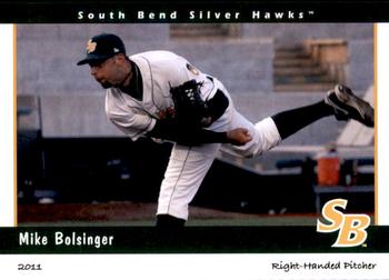 2011 Grandstand South Bend Silver Hawks #NNO Mike Bolsinger Front