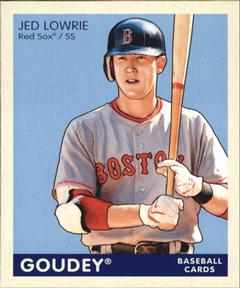 2009 Upper Deck Goudey - Mini Navy Blue Back #19 Jed Lowrie Front