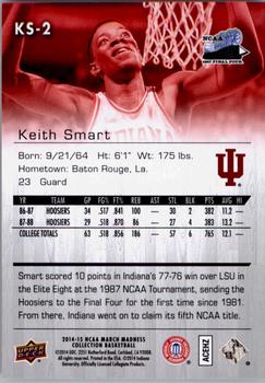 2014-15 Upper Deck NCAA March Madness #KS-2 Keith Smart Back